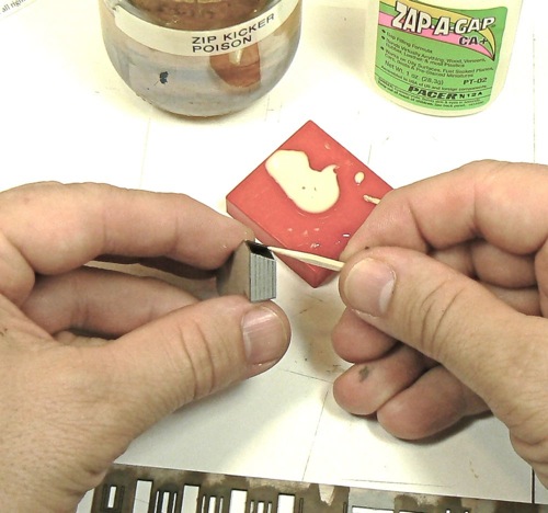 Building the covered staircase for  Z-scale model railroad kit